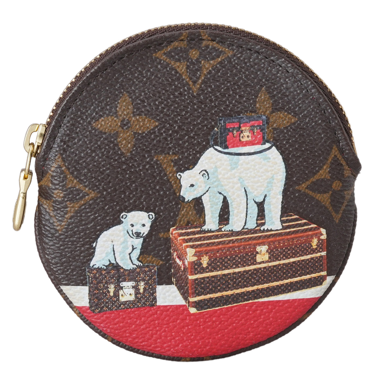 LOUIS VUITTON(USED)루이비통 북극곰 프린팅 코인퍼스